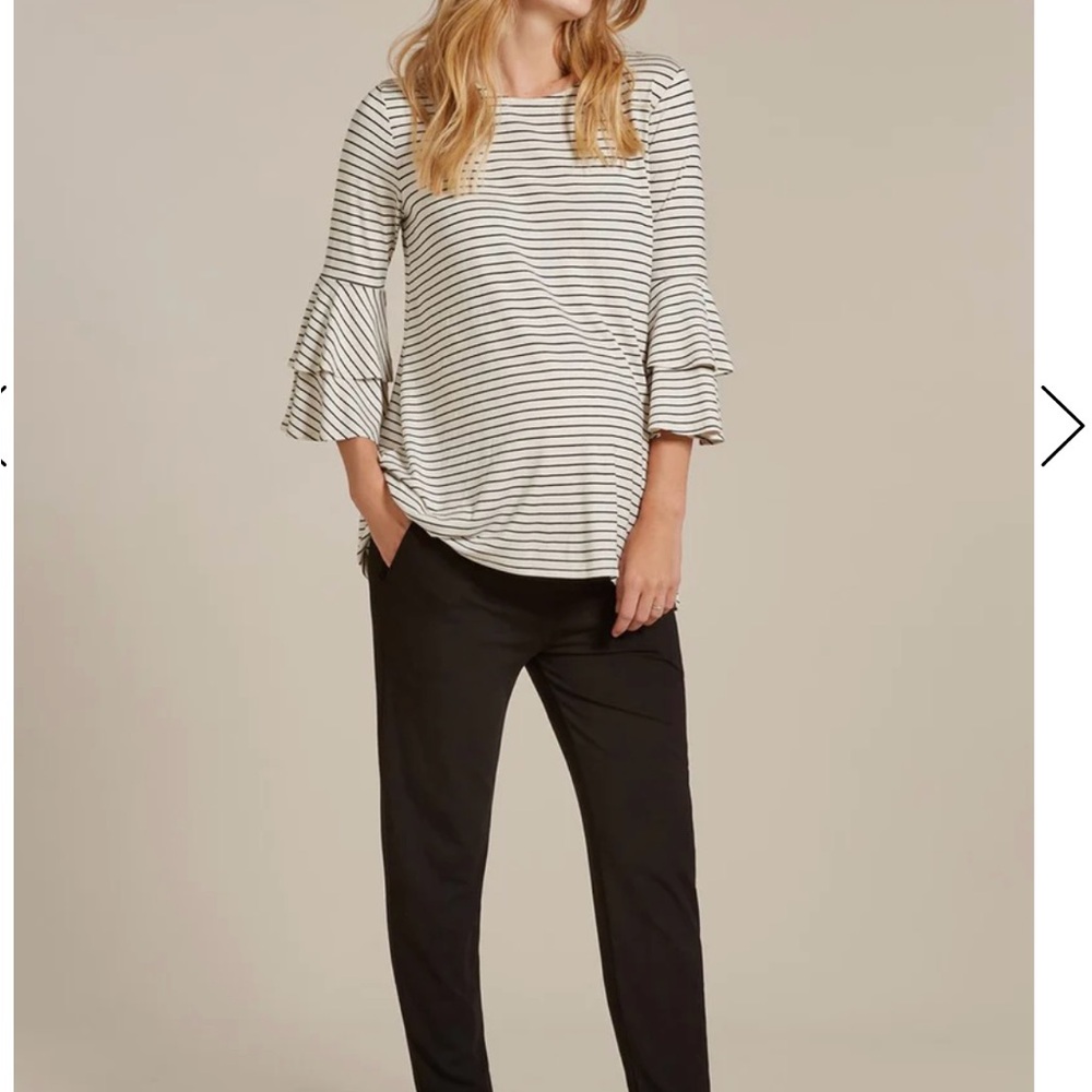 Isabella Oliver Emma black jersey pants